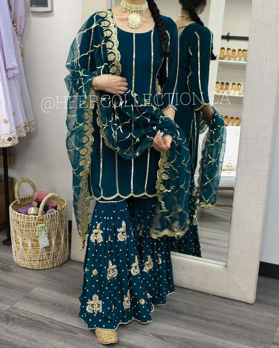 New designer party wear look gharara suit top and gharara plazo pant collection exclusive gharara collection