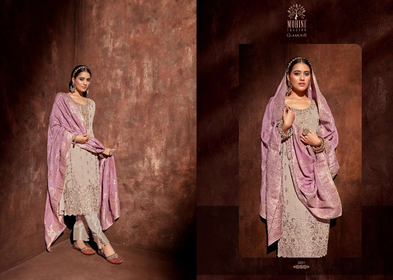 mohini glamour catalogue rumeli series 2201 to 2206 in sale price indian straight suit collection wholesaler of catalogue suit in surat 