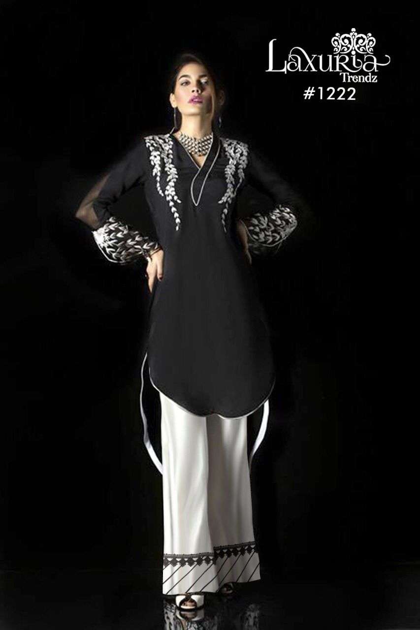 laxuria trendz design number 1222 special winter collection 9000 velvet indo western wear pakitsani suits collection 