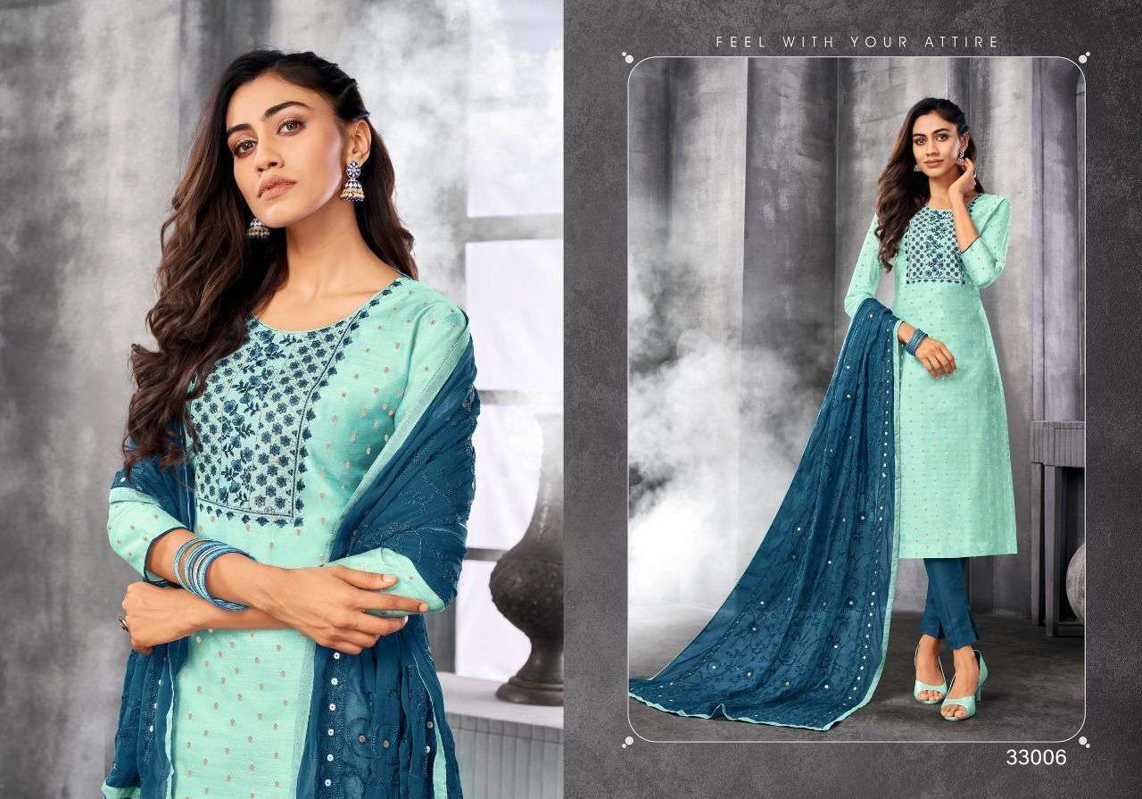 wow vol 4 design kurtie with pant and duppta set readymade dresses collection concept of sicvance chainstitch embroidery work And  in rayon print readymade suits collection