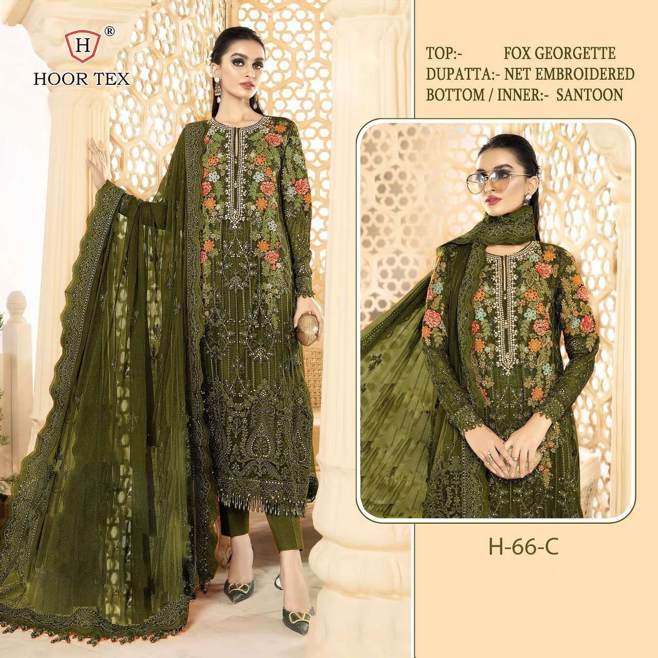 hoor tex design number h66 a to e pakistani concept suit pakistani suits collection heavy georgette with embroidery collection 