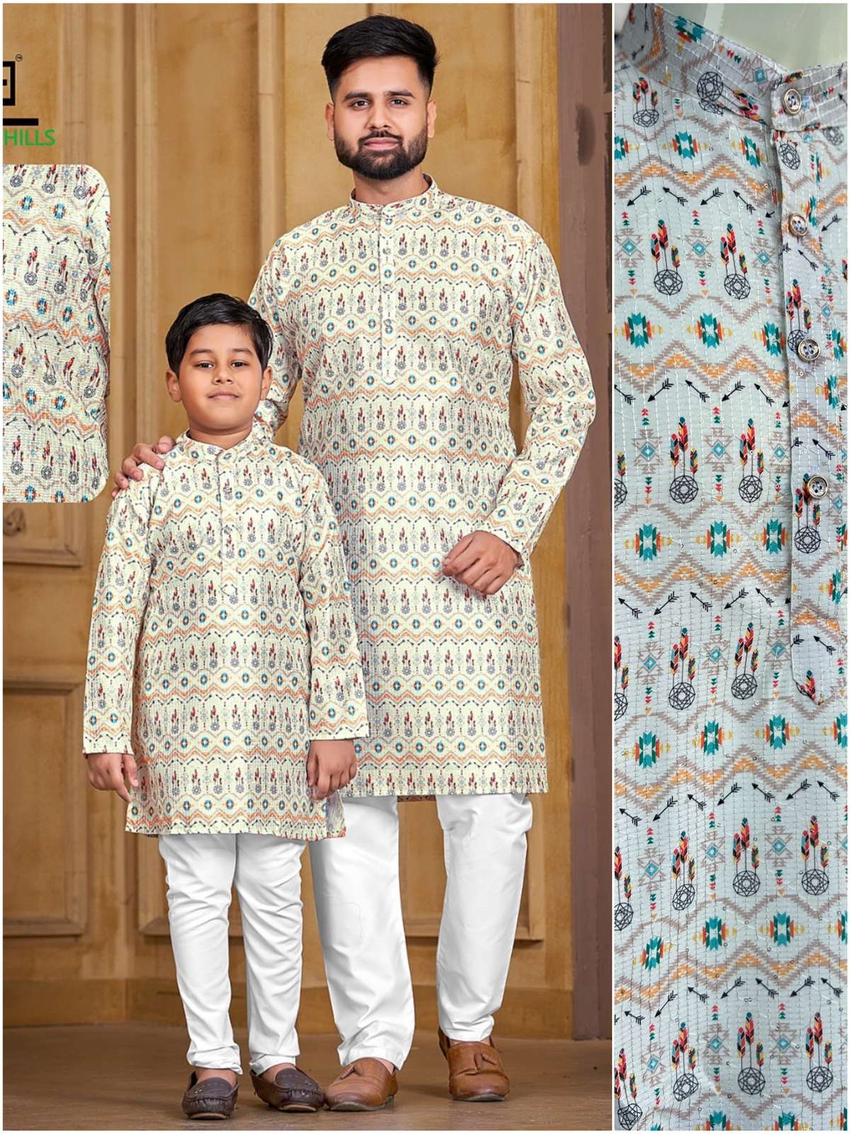 house of kurta father and son same kurta pyajama combo available function and partywear kurta pyjama collection for mens father and son same traditional wear indian collection