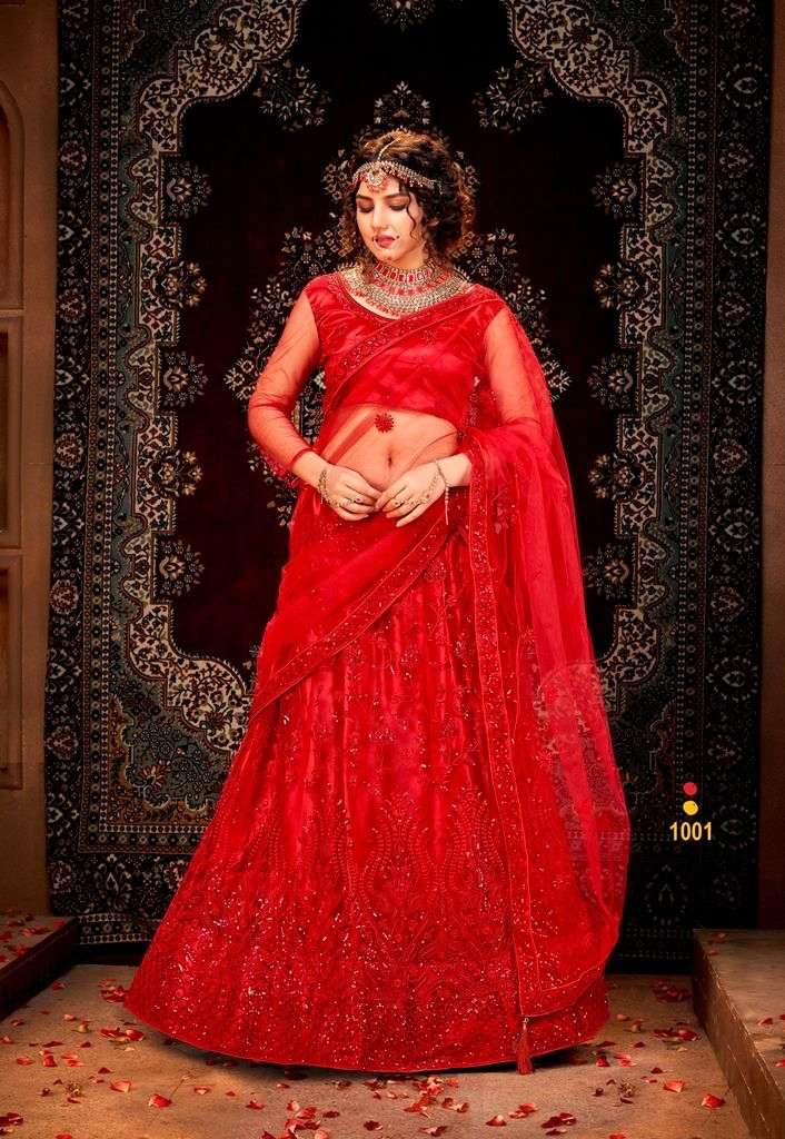 mrudangi catalogue maharani series 1001 to 1004 beautifull affordable price bridal lehenga collection lehenga choli wedding season lehenga collection