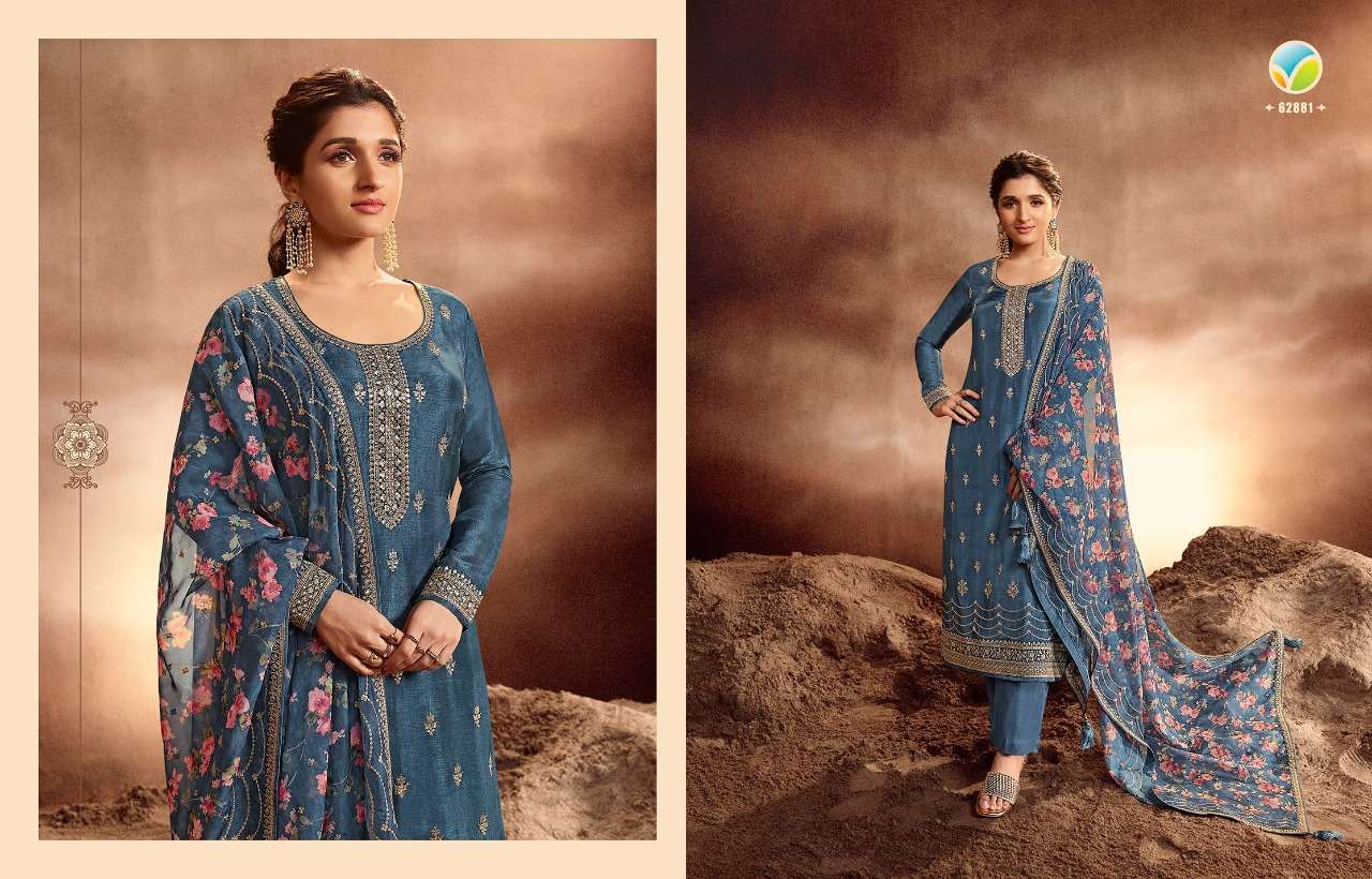vinay fashion llp catalogue kaseesh aashna series 62881 to 62888 embroidery designer dola silk straight suit collection 