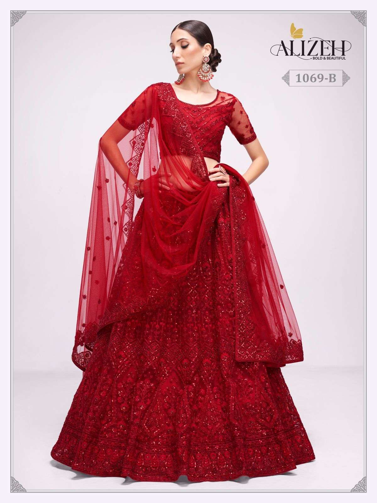 alizeh bridal heritage 3 series 1068 to 1069 colour addition designer full heavy bridalwear lehenga in affordable price wedding designer lehenga in affordable price collection 