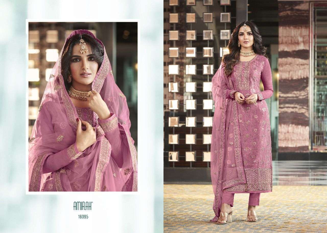 amirah catalogue amirah sofia hit list series 16091 to 16095 partywear straight dresses collection pure viscose dola jacqaurd 