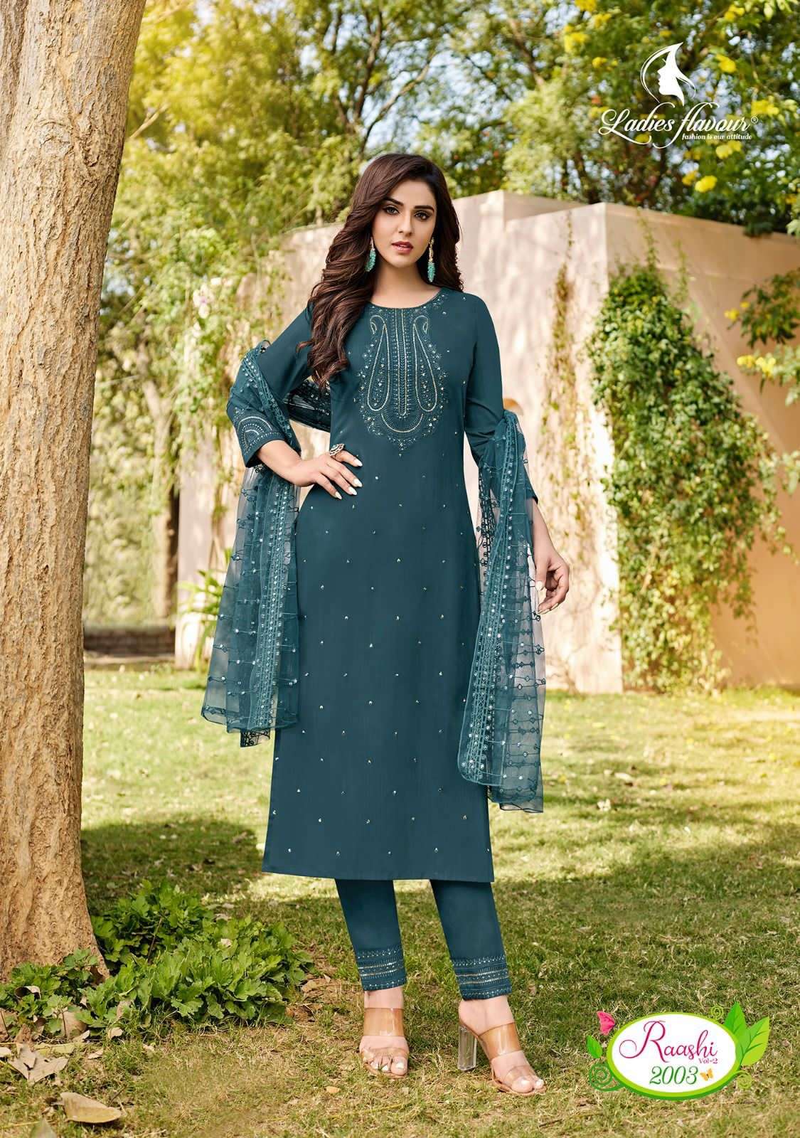 ladies flavour catalogue raashi 2 series 2001 to 2006 designer readymade dresses collection straight readymade ethnic suit in affordable price 