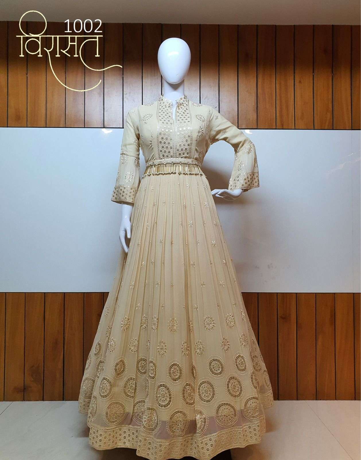 eid special virasat real virasat vol mahek designer gown exclusive collection for this ramzan eid collection