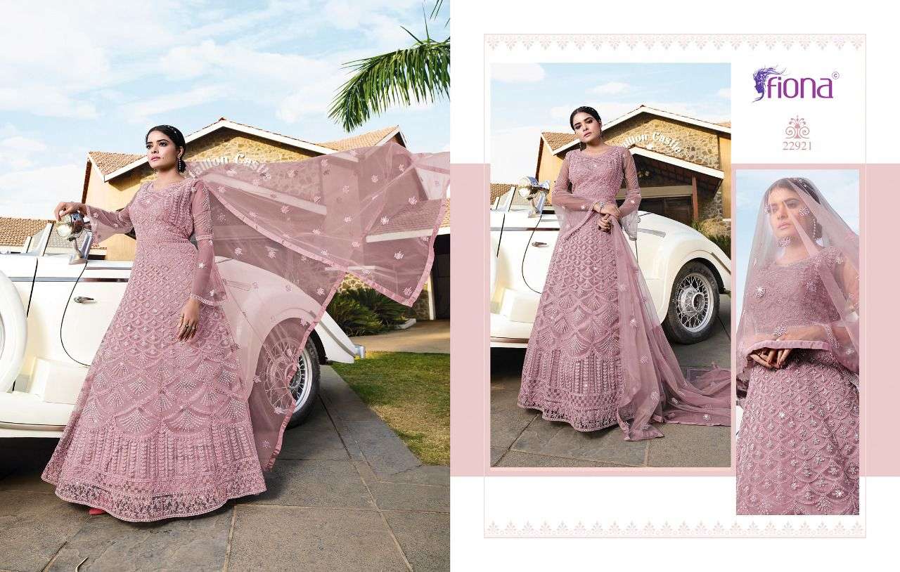 fiona catalogue florence series 22921 to 22924 designer partywear anarkali gown stylish suits catalogue brand collection in sale 