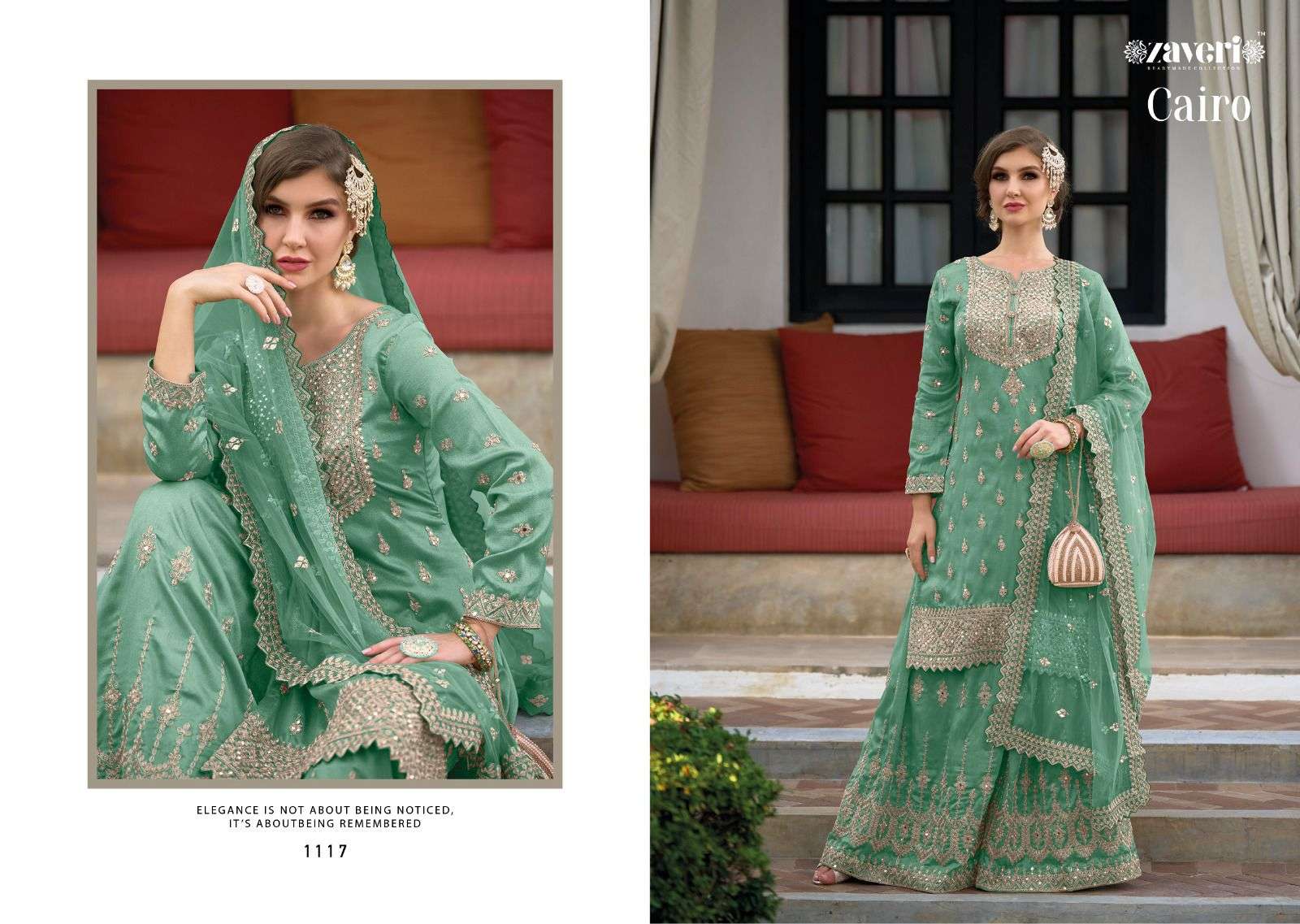 zaveri readymade collection catalogue cairo series 1117 to 1120 designer sharara readymade suits collection 