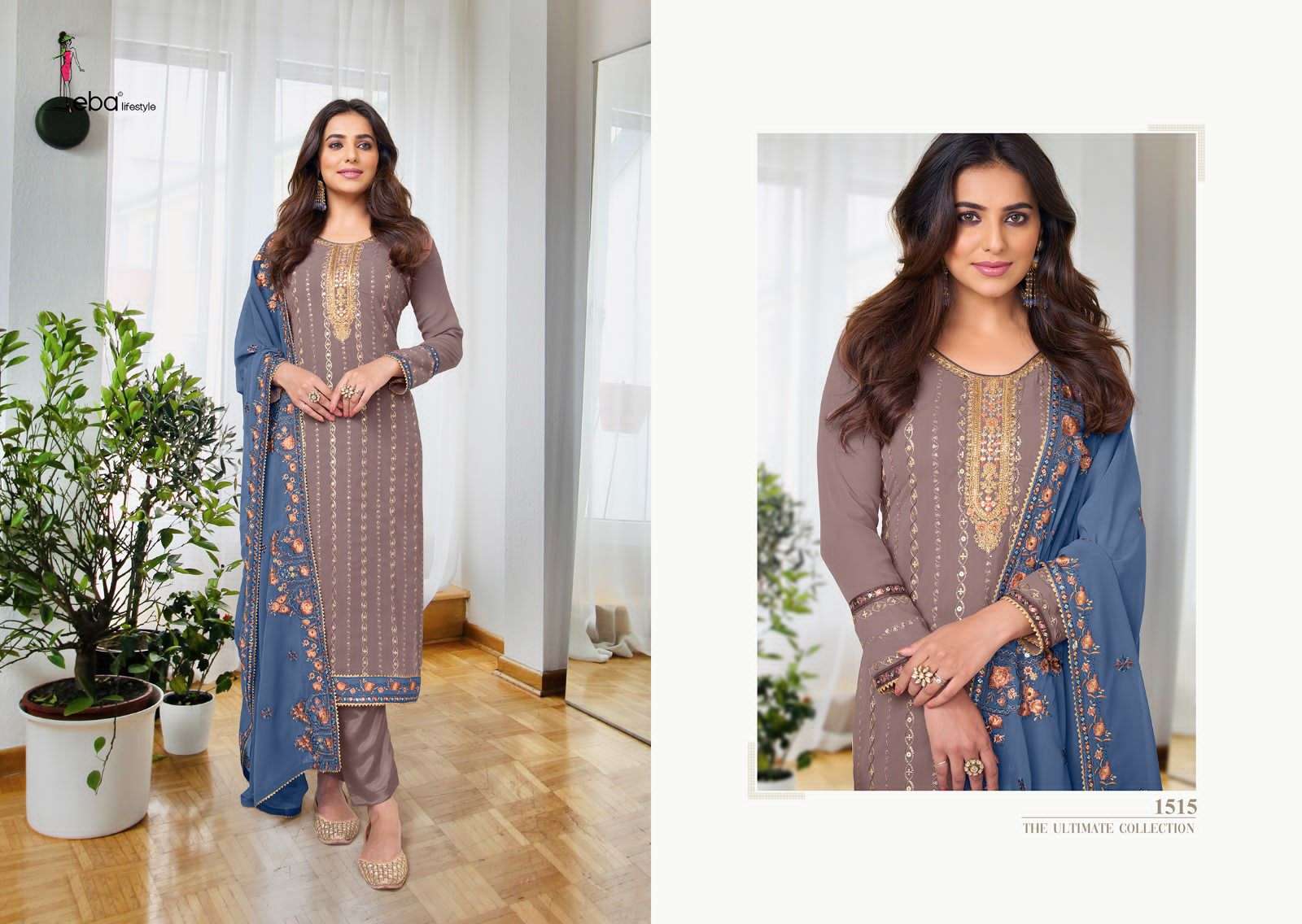 eba lifestyle catalogue ashpreet vol 8 series 1515 to 1518 indian attire beautifull womens wear suits in affordable price 