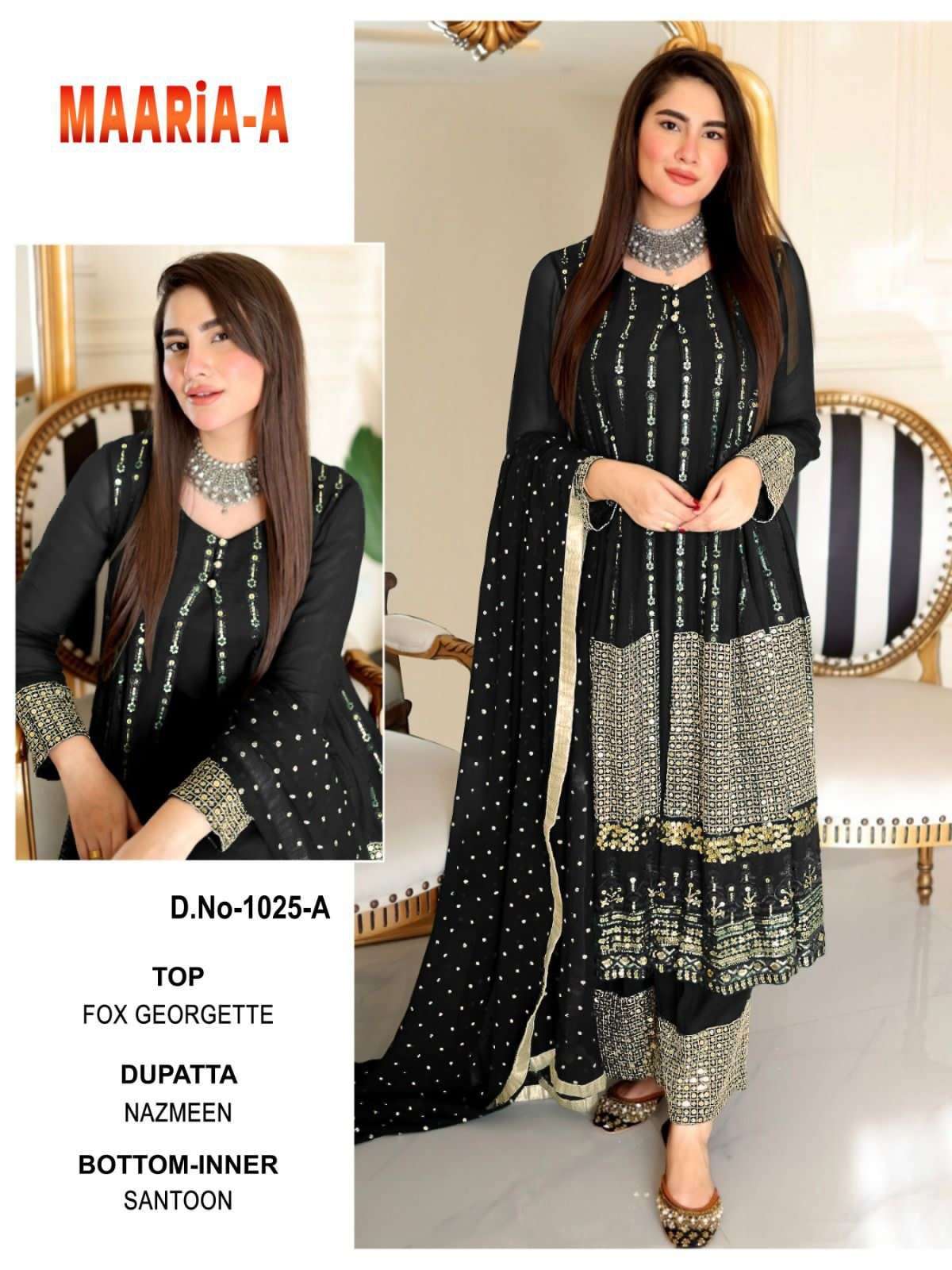 maaria a p1025 heavy embroidery pakistani suits collection heavy partywear suits collection pakistani concept wholesaler of pakistani suits in surat