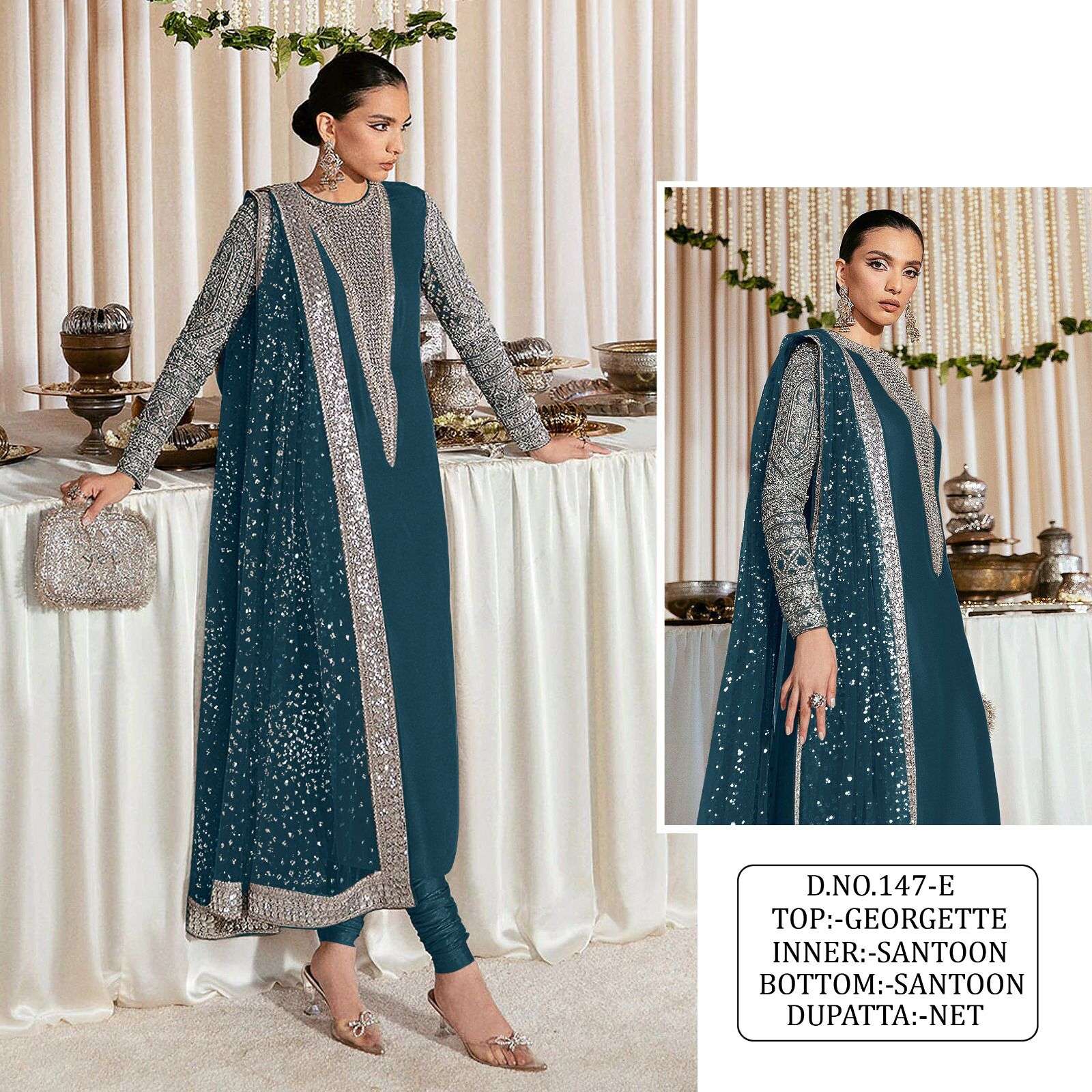 pakistani design kf147 pakistani concept suits collection heavy faux georgette with heavy embroidery pakistani dresses collection 
