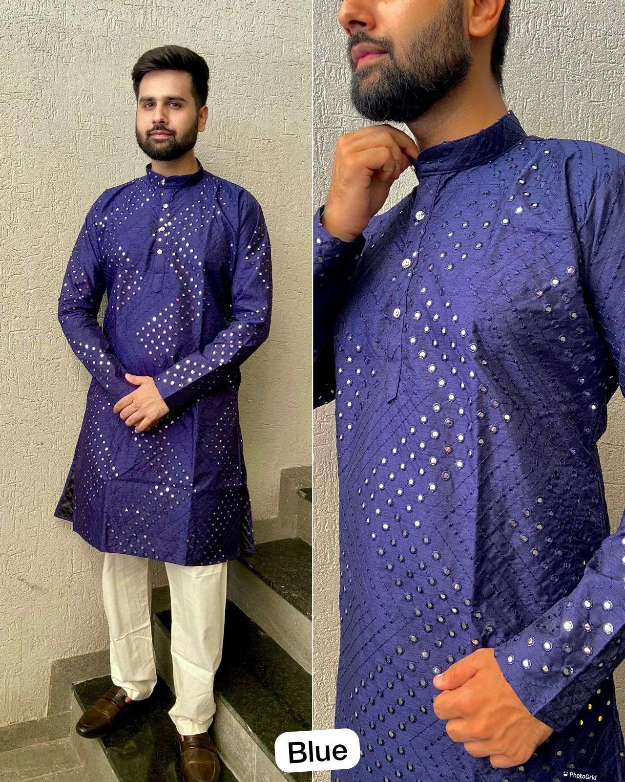 shandar partywear kurta for all types of function mirror work embroidery kurta collection for men mens wear partywear kurta pyjama in affordable price