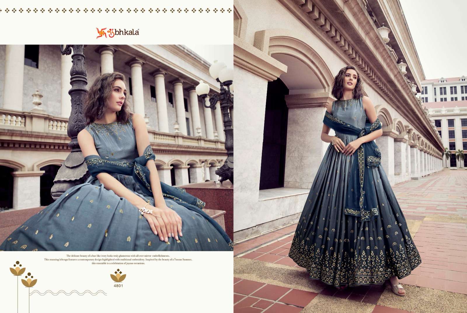 shubhakla catalogue flory vol 25 series 4801 to 4804 new exclusive sequnce embroidery anarkali gown collection 