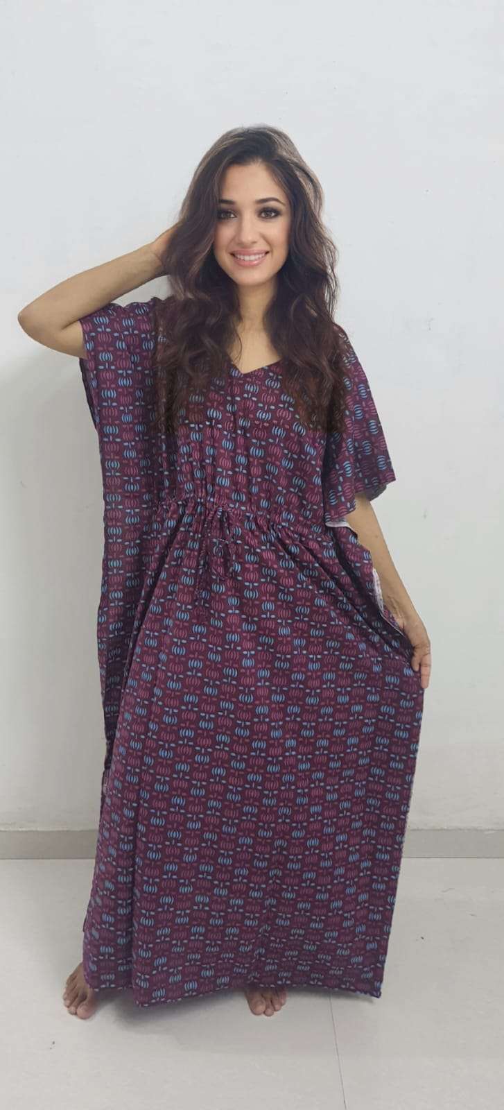 summer collection ladies pure cotton skin friendly suitable for summer kaftan gown maxi kaftan gown 