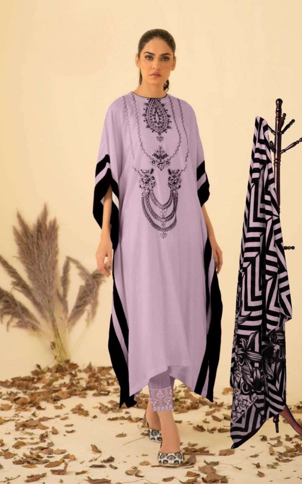 new design launch design number 1075 luxury pret formal wear collection to make you unique and classy readymade kaftan style kurtie with pant and duppta pakistani dresses collection