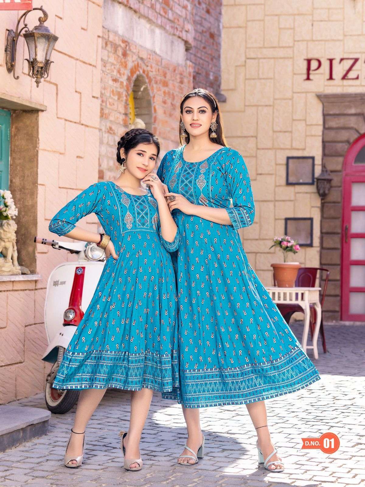present mother and daughter combo gown kurti me n mom vol 2 series 1 to 10 mother and daughter same combo design frock style gown kurtie 