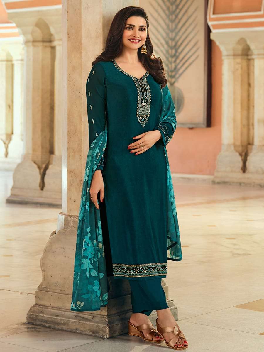 vinay fashion silkina catalogue royal crepe embroidered royal crepe with digital printed georgette duppta silk straight suit vinay fashion catalogue dresses in sale price