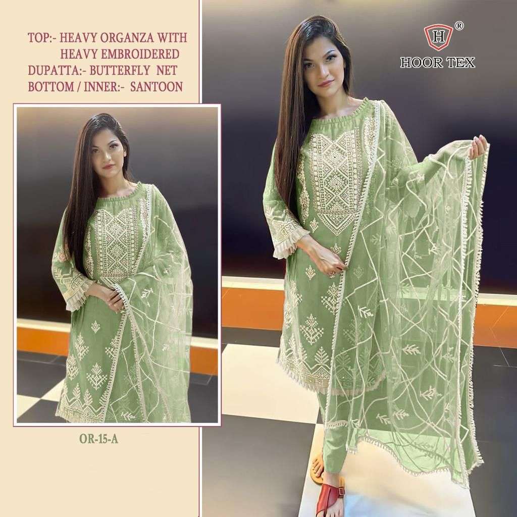 pakistani new concept hoor tex design number or15a heavy organza with heavy embroidery mirror work handwork pakistani suit pakistani dresses collection 
