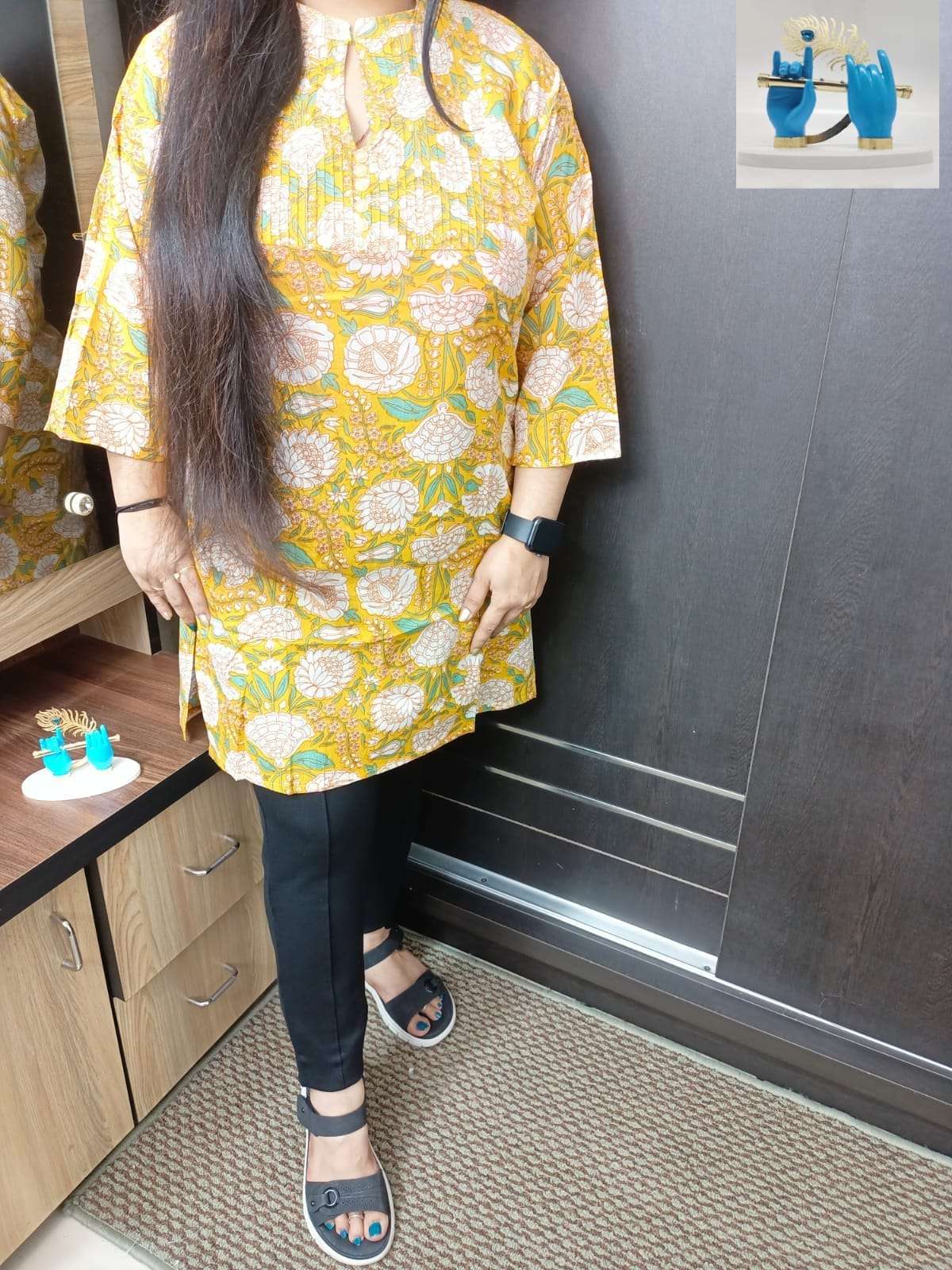  premium jaipuri cotton short straight hand block printed kurti shirt style jaipuri print kurtie for women 