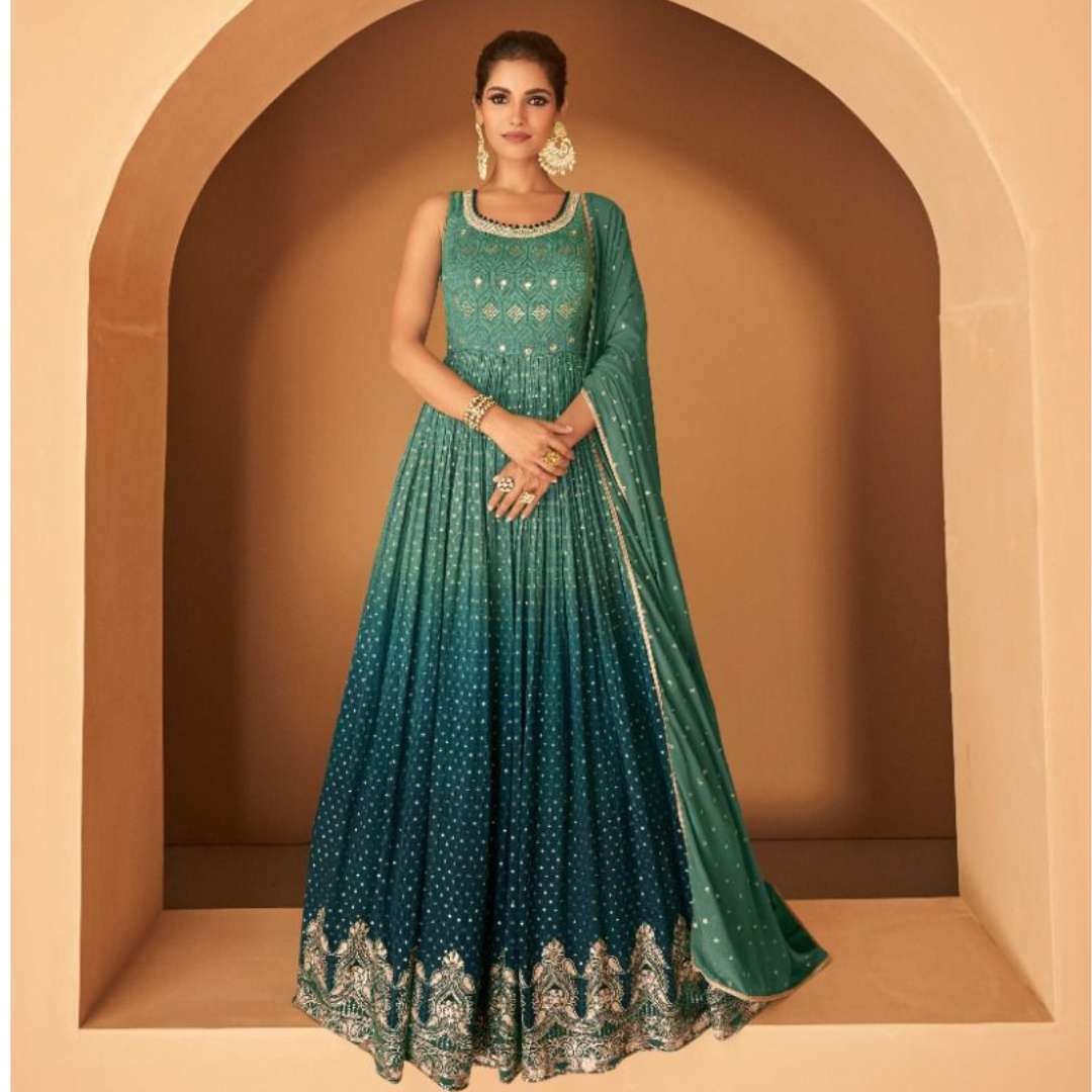 sayuri designer catalogue aarya series 5277 to 5279 heavy embroidery partywear anarkali gown collection designer partywear dresses partywear anarkali suit 