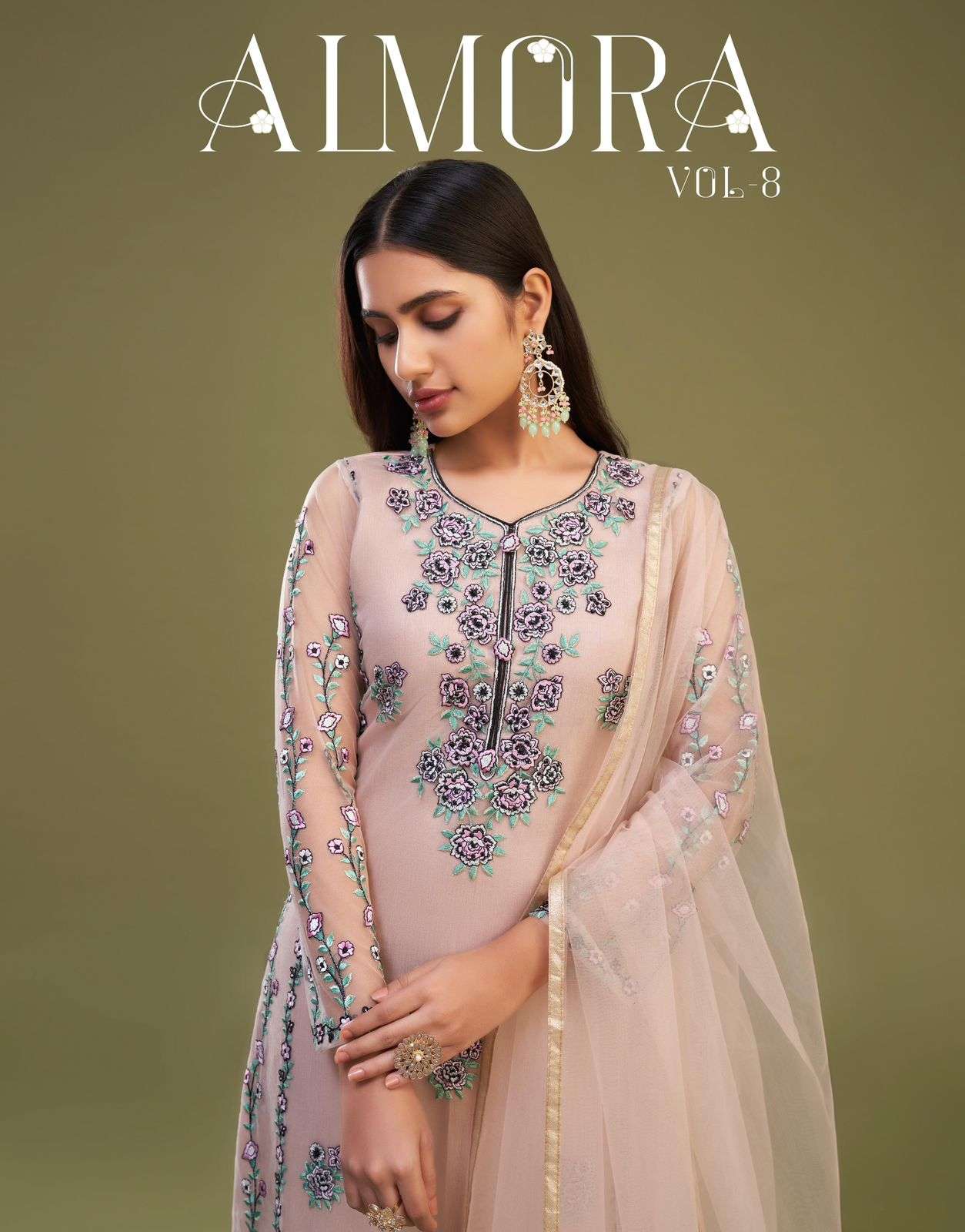 alizeh official catalogue almora vol 8 seire 3030 to 3033 premium straight suit collection stylish and colorful collection to brighten up your occasions suit