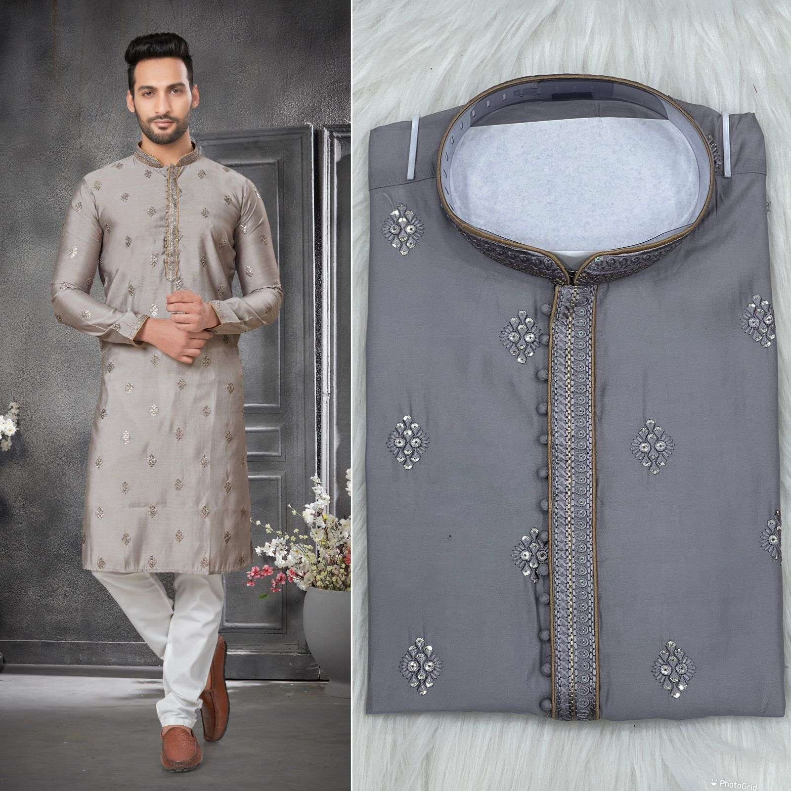 mens wear kurta pyjama utsav 2 premium ethnic wear collection fabric heavy cotton silk with heavy embroidery work