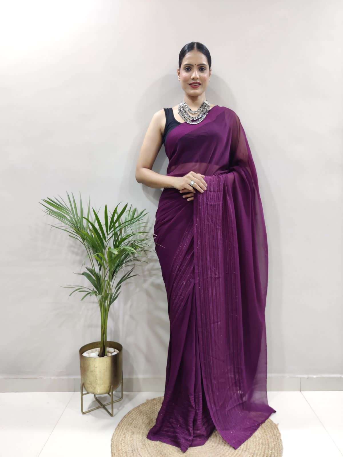 premium fancy tara sitara weaving just wear one minute ready to wear saree ready to wear saree collection partwear saree