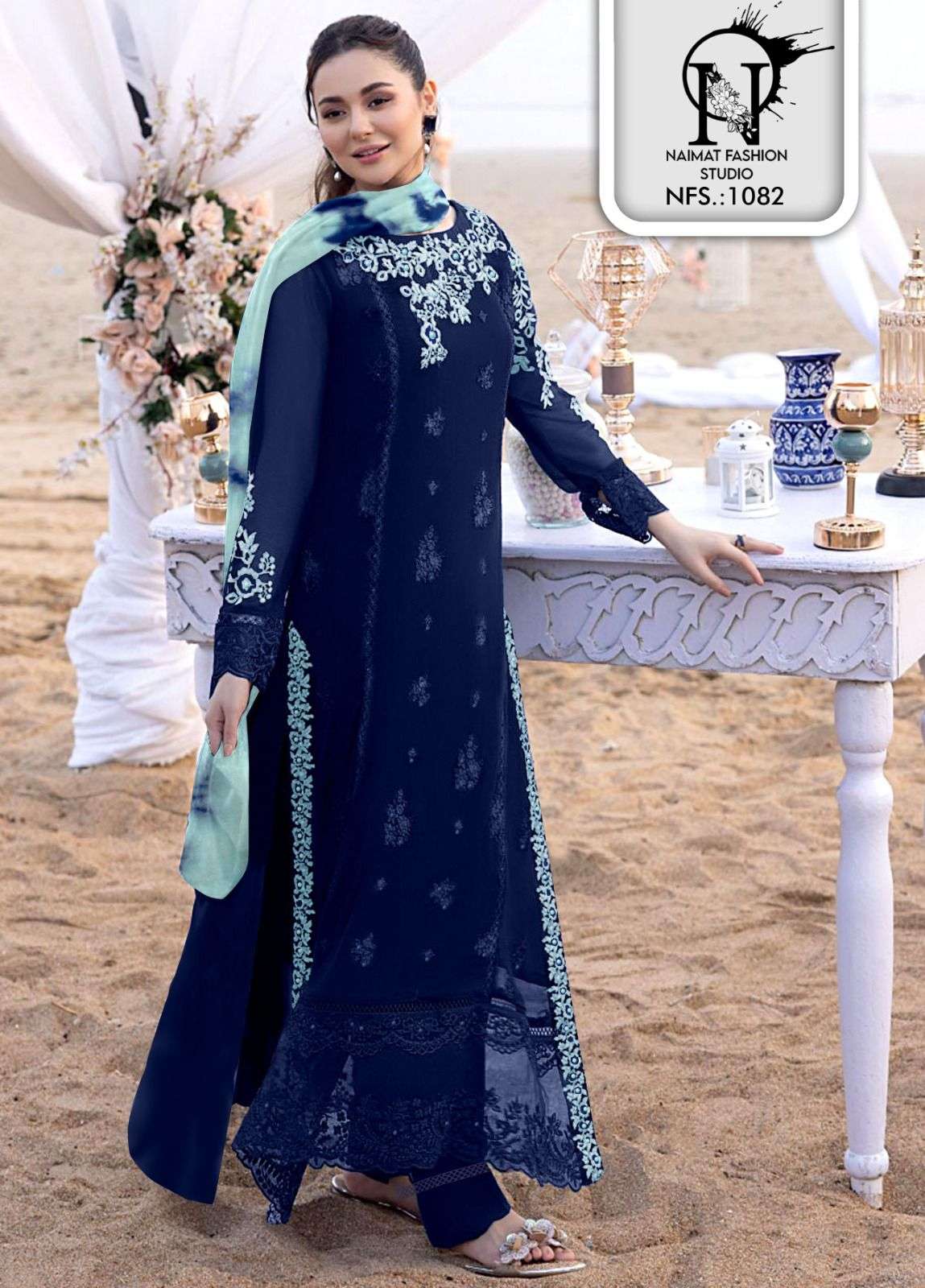 naimat fashion studio design number nfs 1082 embroidery classy collection pakistani readymade suit collection embroidery classy collection 