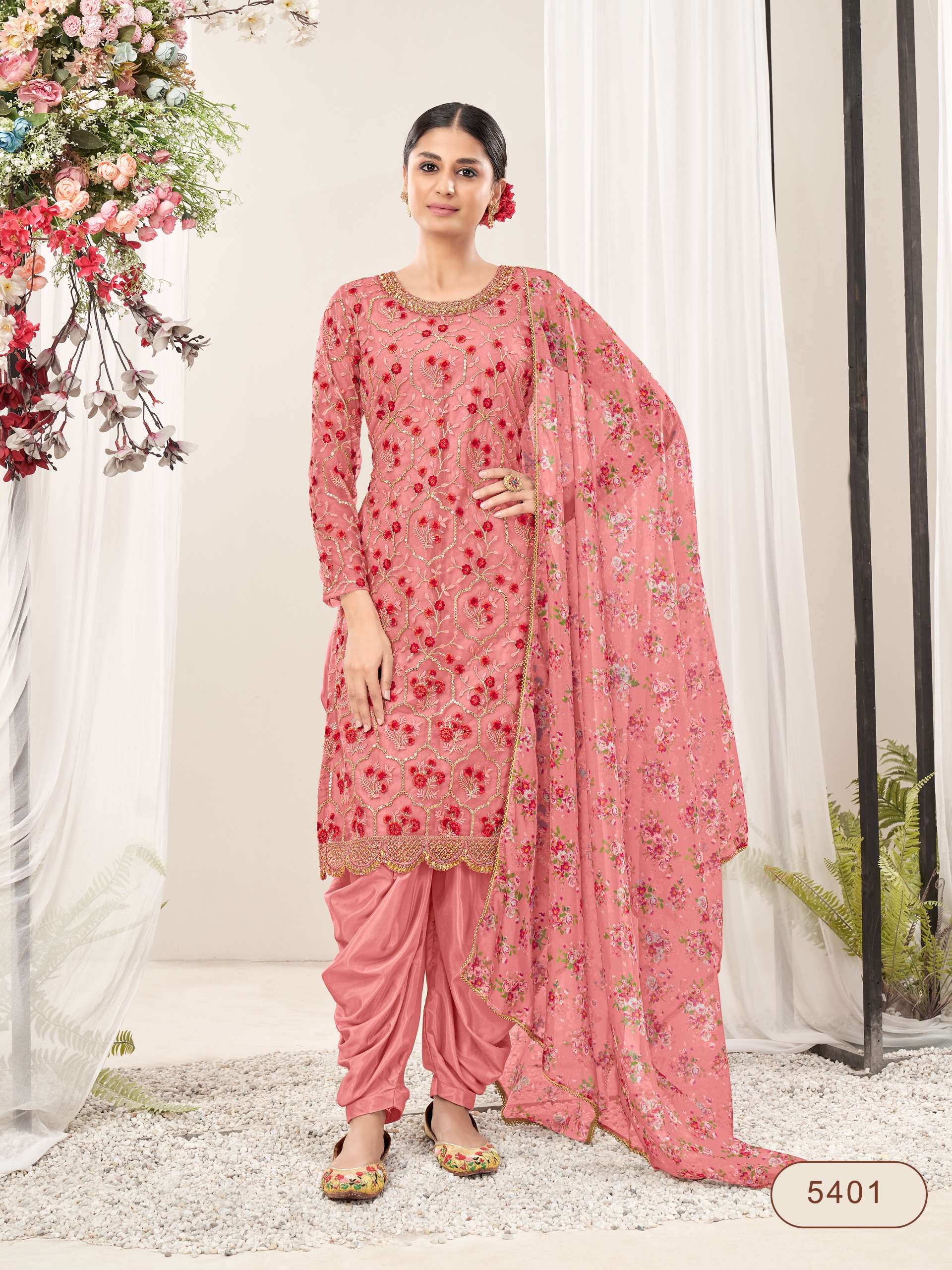 aanaya 5400 series vol 154 designer heavy embroidery dhoti plazo style partywear suit collection designer partywear dhoti salwar suit 