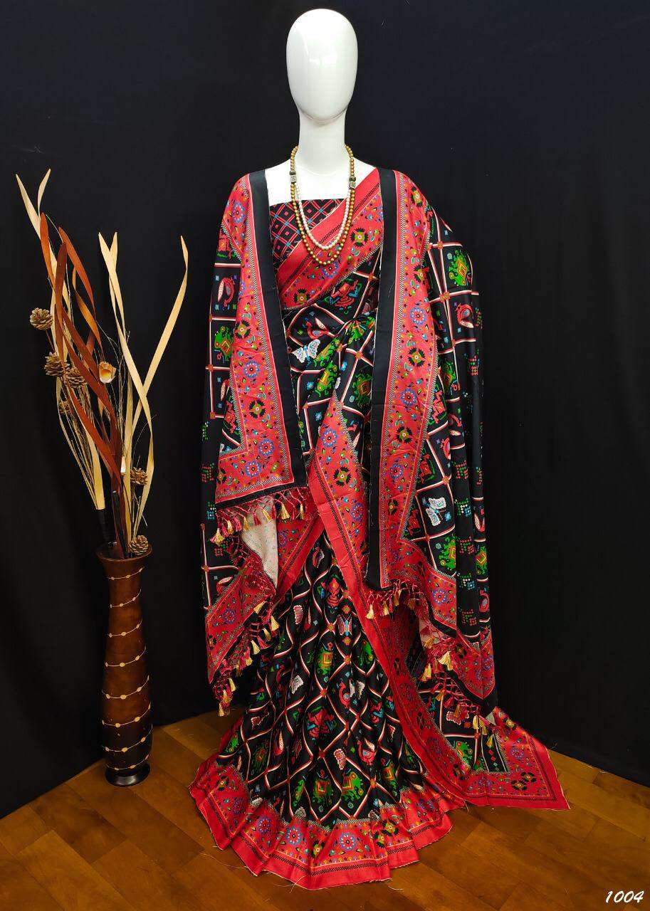 heavy pasmina silk with heavy digital print saree heavy pashmina silk designer saree collection pasmina vol 1 design number 1001 to 1010 saree with shawl 