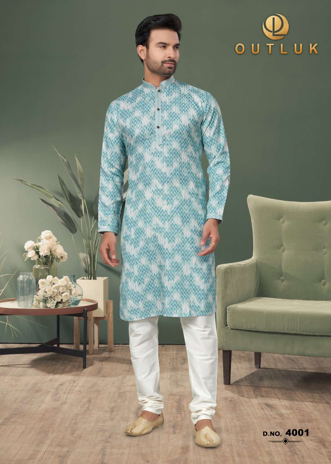 mens wear kurta pyjama outluk added wedding collection series new designs in pintex work kurta pajama catalogue name outluk wedding collection vol 4 