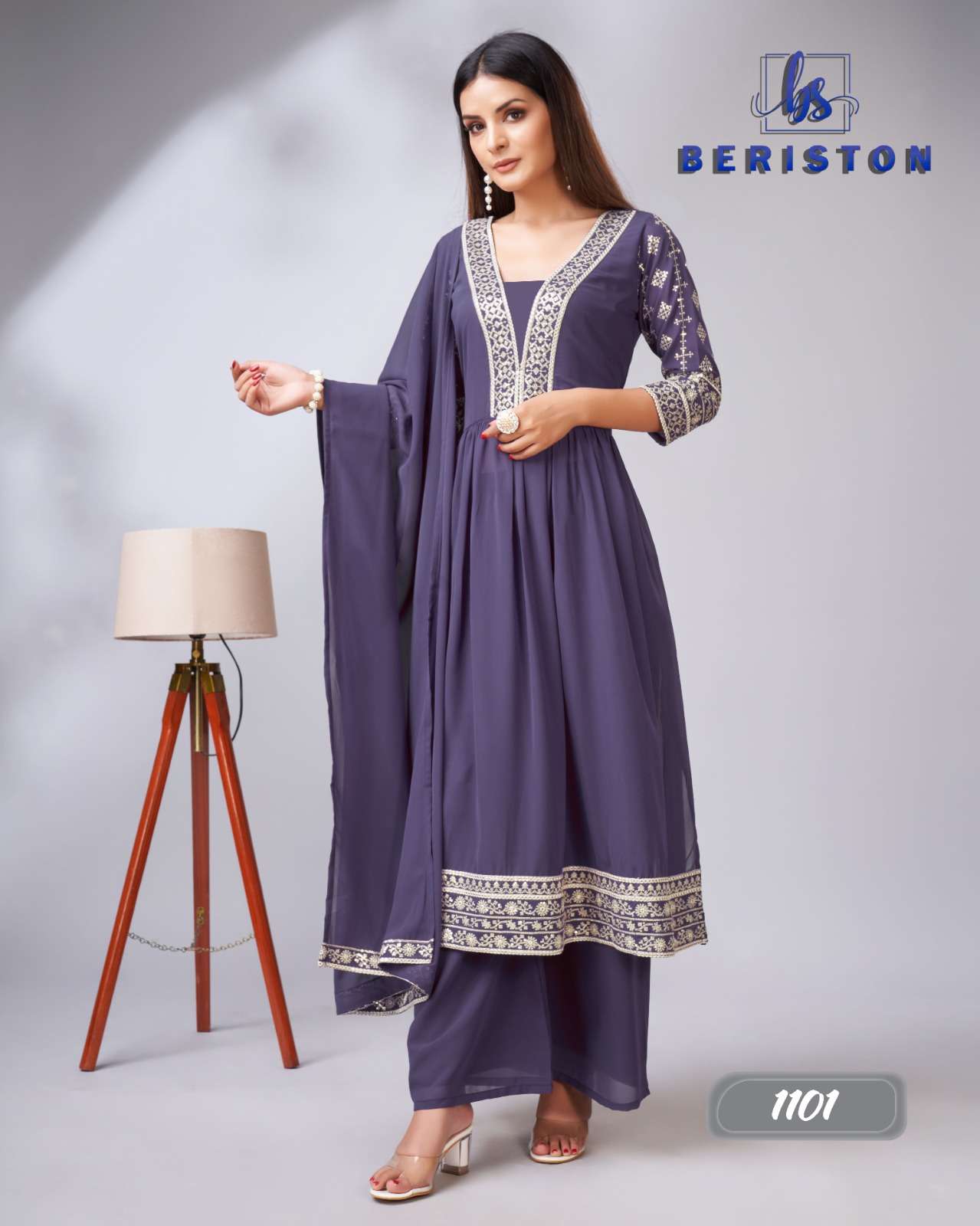 beriston our new brand readymade salwar suits  kurtis catalog name bs vol 11 fabric details top georgette with  shifali embroidery work plazzo georgette dupatta georgette work multi sequnce work  