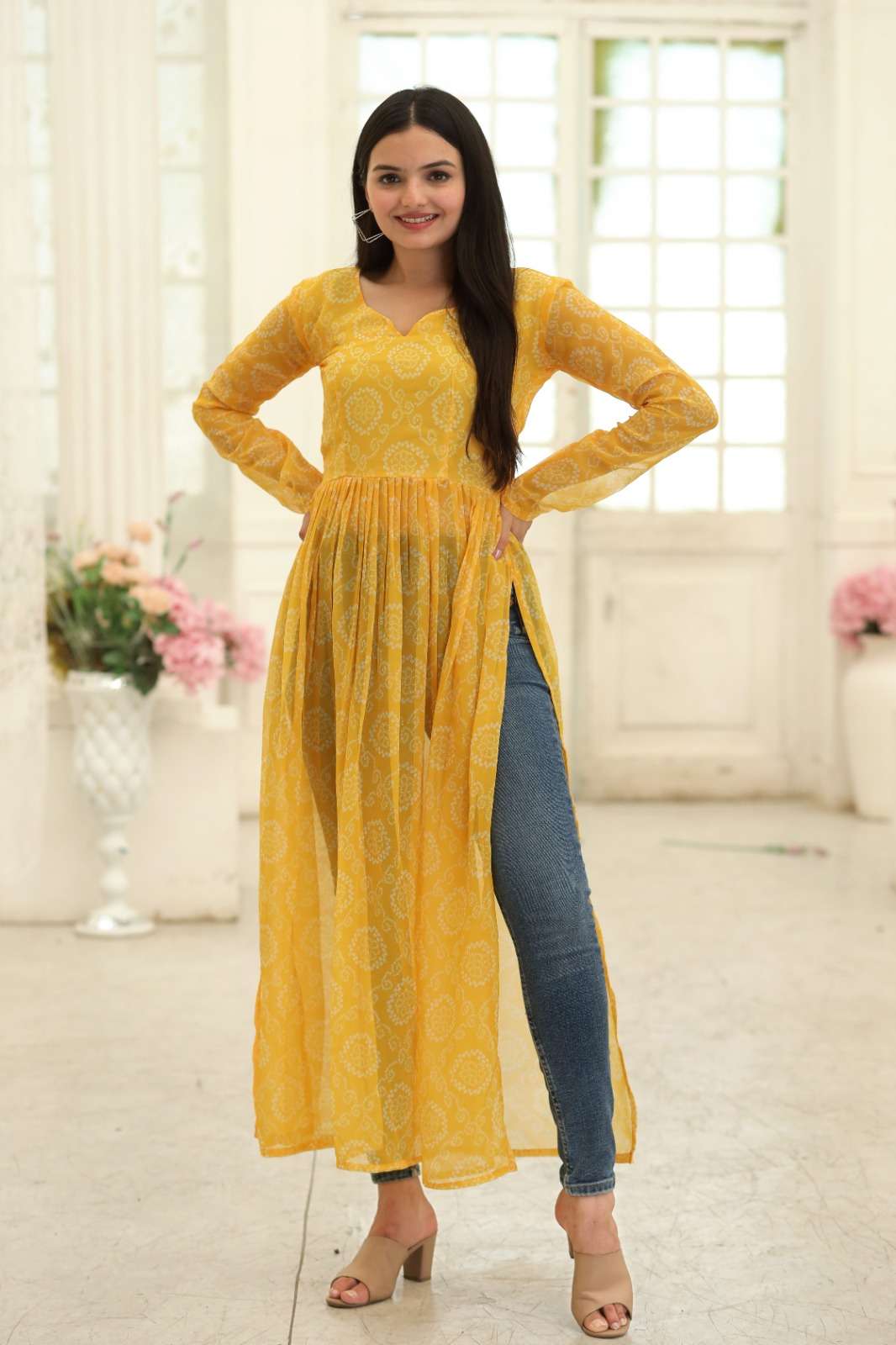 design number ka 1048  premium readymade designer nayra cut kurti collections nayra cut kurtis are the best way to stay comfortable and stylish at the same time 