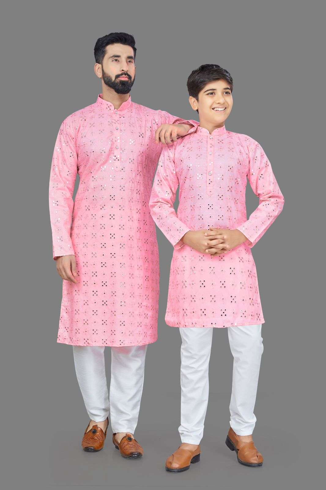 father n son combo mens wear kurta pyjama sons wear kurta pyjama mirror kurta in 4 colour long kurta for kids and mens in heavy cotton fabric kurta pyjama