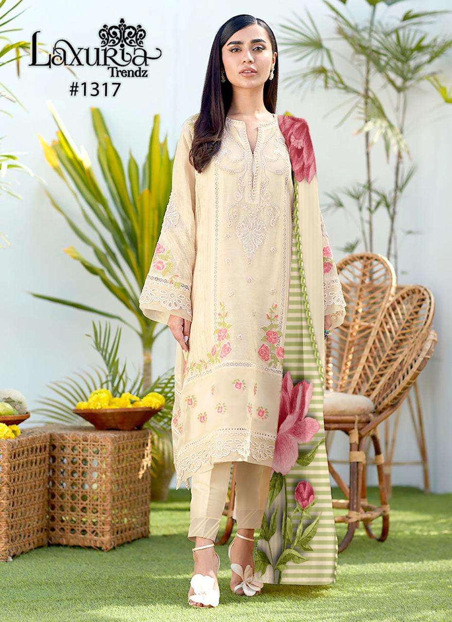 laxuria trendz design number 1317 laxuria trendz now launching new design with new colours kurti with pant  n duptta luxury pret collection in tunic npant with dupatta attractive colours tone to tone pant 
