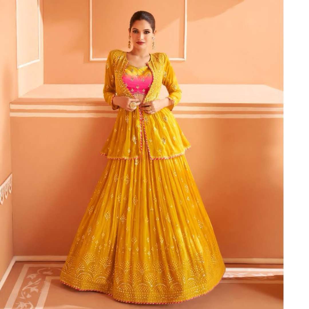 sayuri designer catalogue kalistha series 5319 to 5320 designer partywear stylish koti with blouse lehenga designer bridal partywear lehenga  