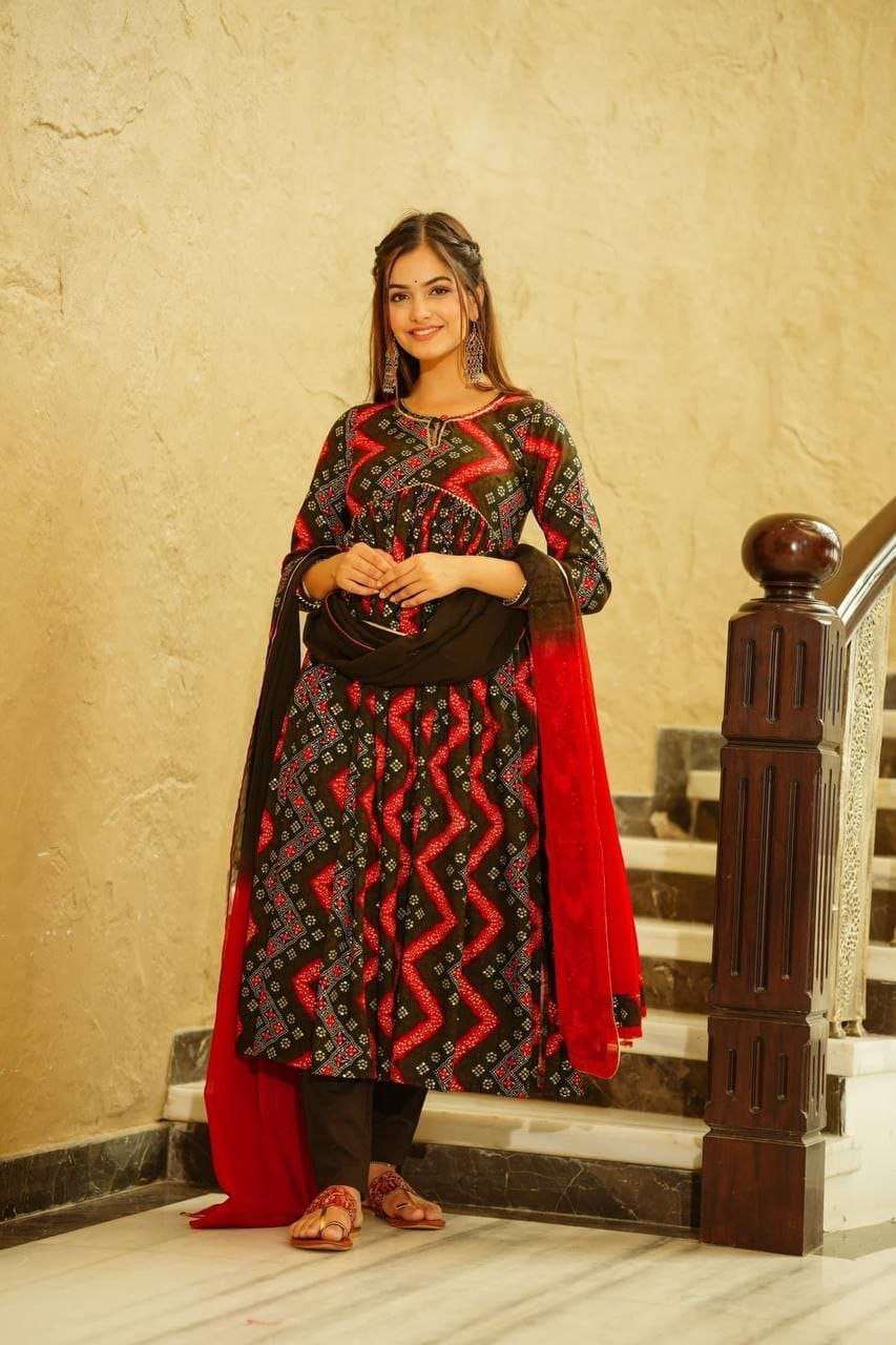 design number 592 brown alia cut  elevate elegance with our brown ethnic suit set a fusion of tradition and modernity it embraces your curves gracefully rich brown hue perfect for any occasion