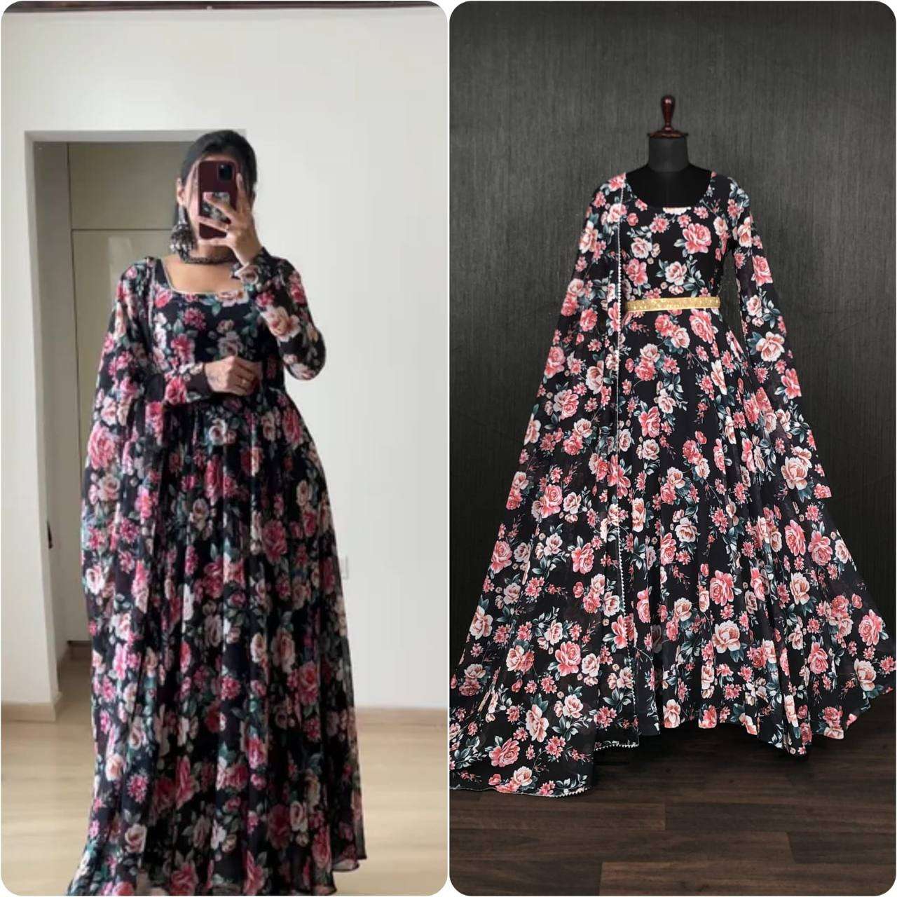 Designer gown designer partywear gown Dailywear gown