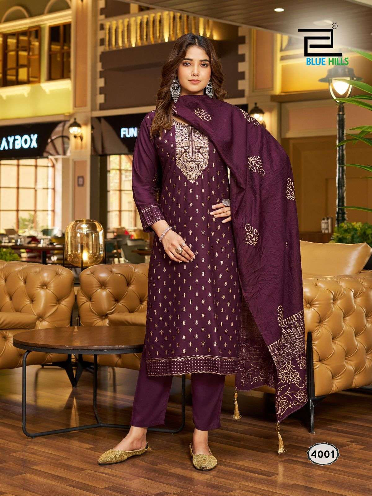 jasmin 3 ready to wear 3 piece set top bottom dupatta top and pant 14kg rayon embroidery work n print  dupatta heavy chanderi print with accessories readymade straight suit  