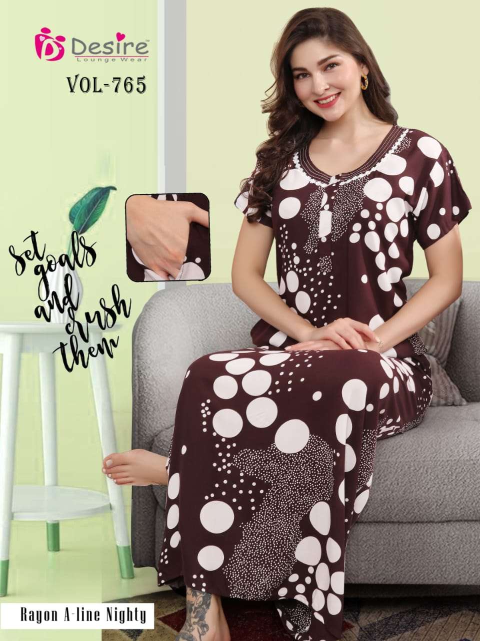 new launch desire premium rayon a line printed nighty heavy quality rayon fabric free size up to xxl nighty gown lounge wear nightdress gown for women