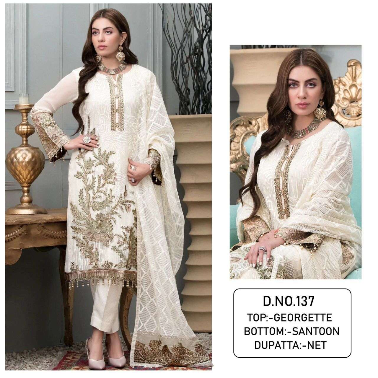 new pakistani design kf 137 8 colour pakistani design suits georgette with sequence embroidery work with diamond work sleeve georgette with sequence embroidery n diamond work