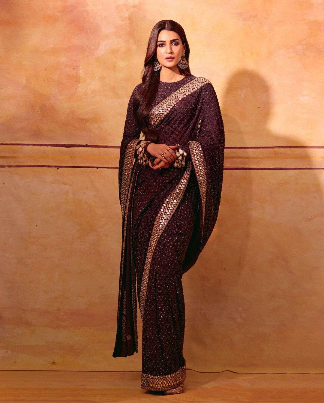 saree introducing original bollywood replica saree fabric pure blooming georgette jari embroidery saree with heavy diamond and mirror work designer saree 