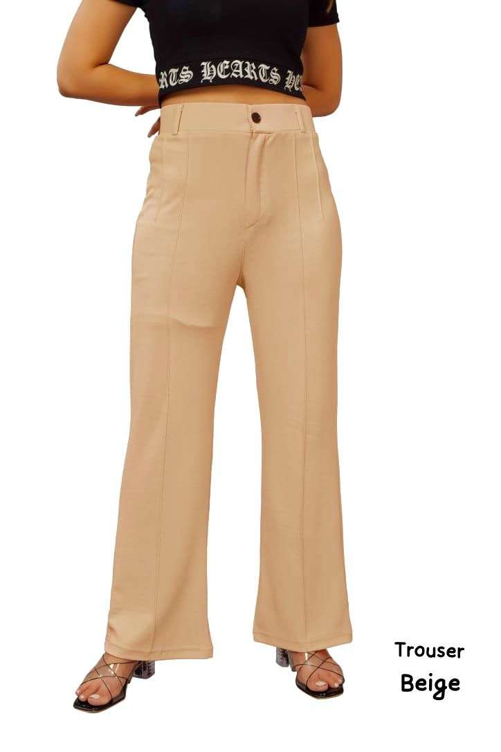 stylish trouser fabric valentino lycra both side pocket bottom stylish pant wear for women size m 28 to 31 waist  l 32 to 34 waist xl 35 to 36 waist stylish pant