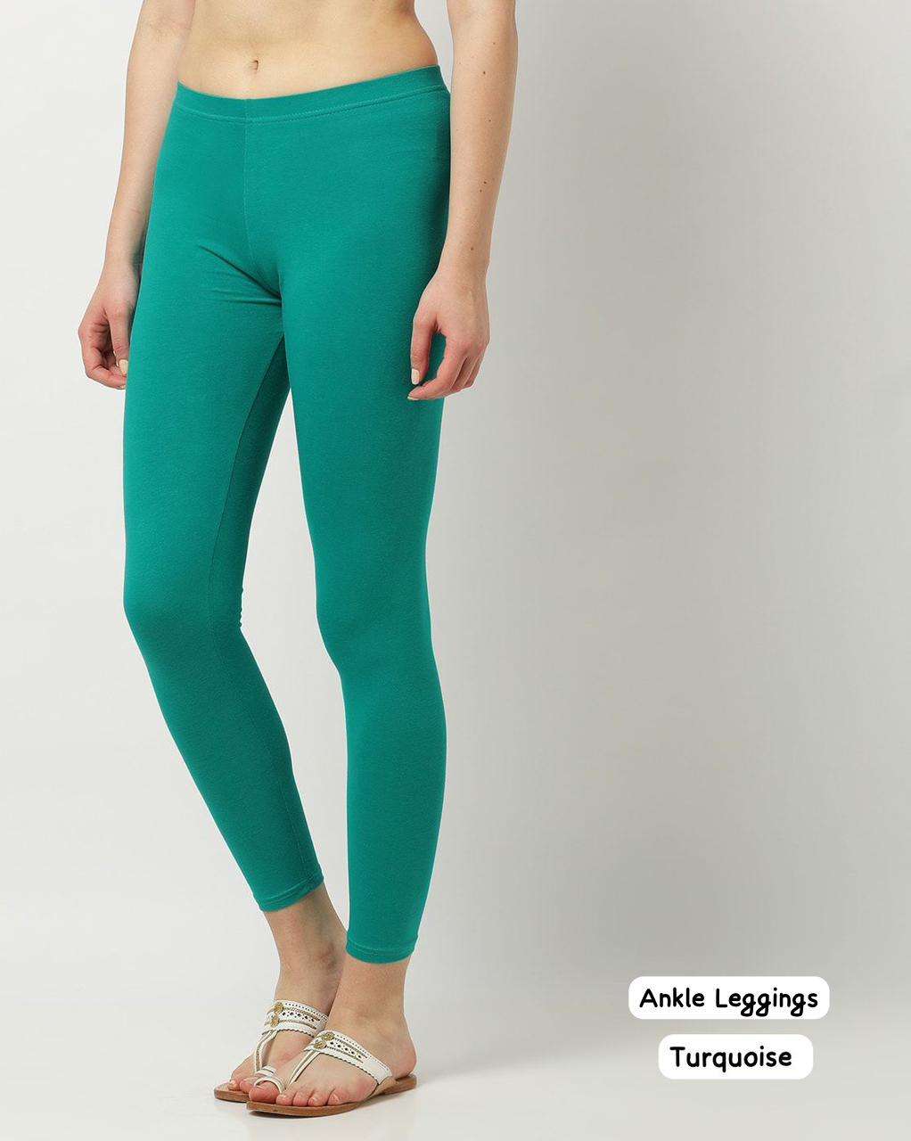comfort leggings  ankle length 12 colours fabric cotton lycra 4 way size l to xxl leggings comfort brand leggings 