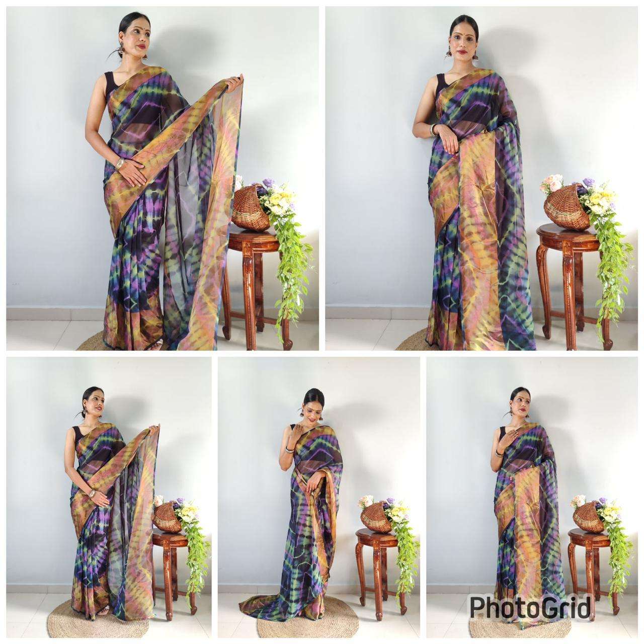 presents new arrivals now in trend ready to wear saree launching most beautiful 1 min saree with our real modeling shoot our real modeling shoot 1 min ready to wear saree