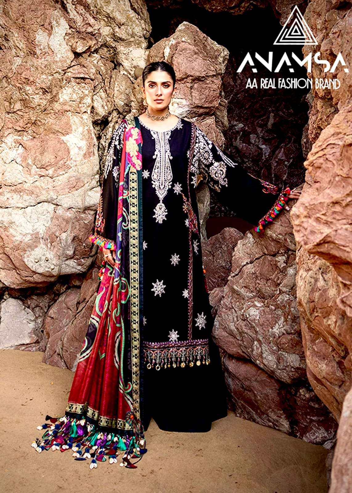 anamsa 7773 semi stitched anamsa 438 details heavy pure rayon cotton with heavy embroidered very beautiful design and sequence work high quality material very beautiful semi stitched outfit