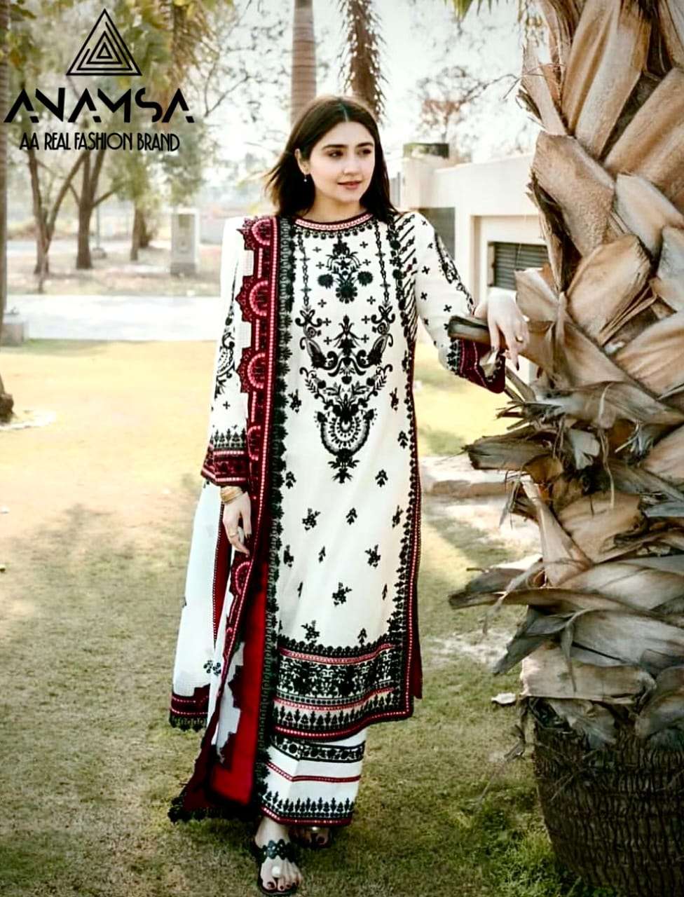  anamsa 7773 semi stitched anamsa 439 heavy pure quality rayon with heavy embroidered very beautiful design and sequence work high quality material very beautiful semi stitched outfit 