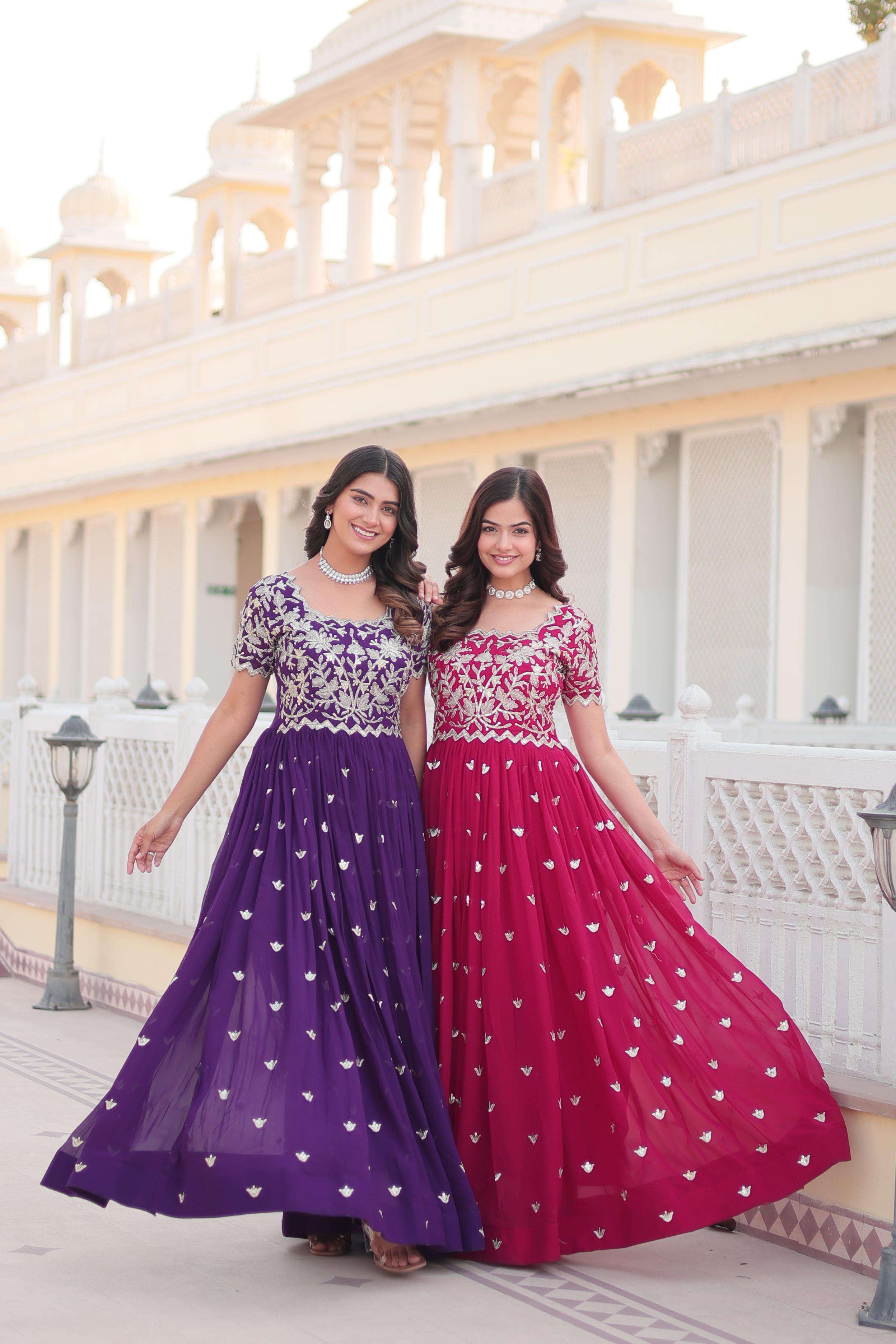 premium readymade designer gown collections its shows the newly updated trend it become aspirational for women to wear the best of gowns code ka 1095 